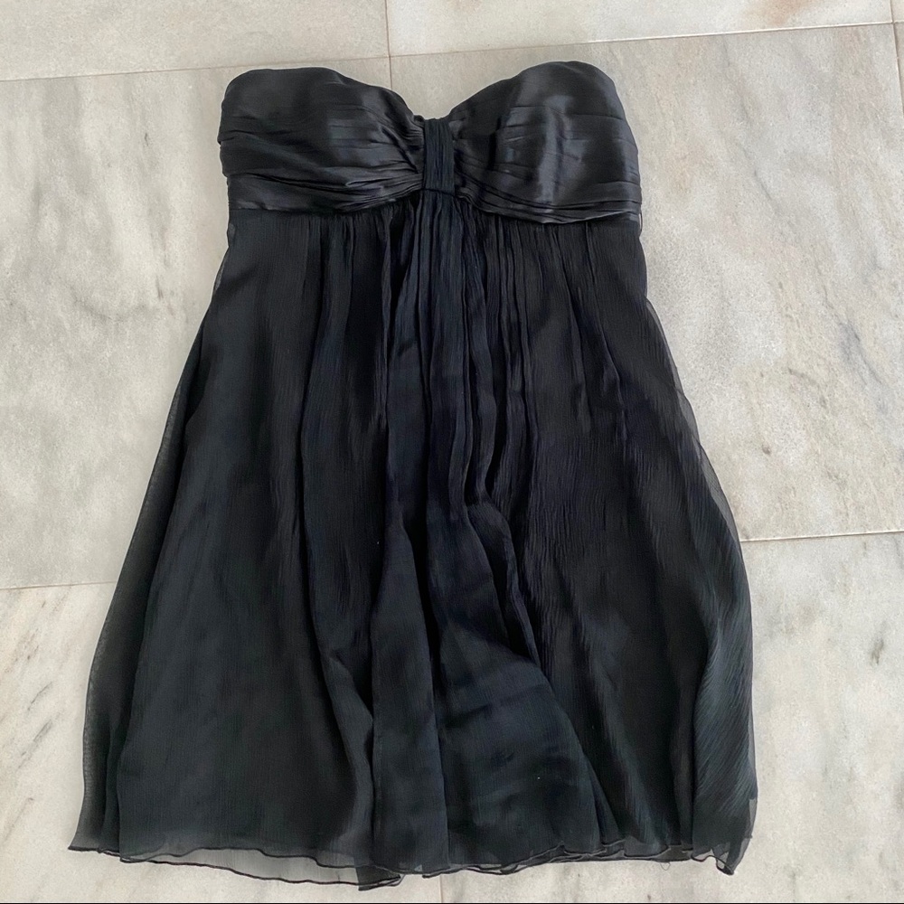 🚫 SOLD - EXPRESS BLACK STRAPLESS DRESS - Picture 1 of 12